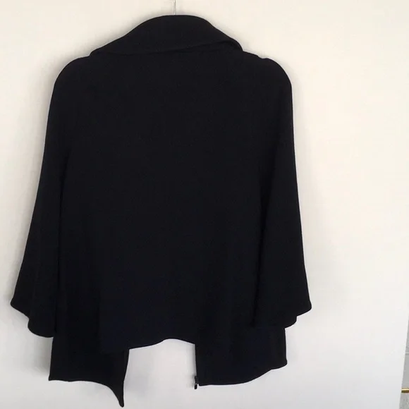 St. John Collection Vintage Black Women's Zipper Sweater - Picture 3 of 8